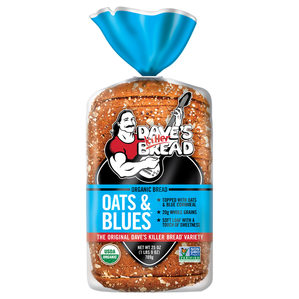 Dave's Killer Bread Organic Blues Bread with Blue Cornmeal Crust