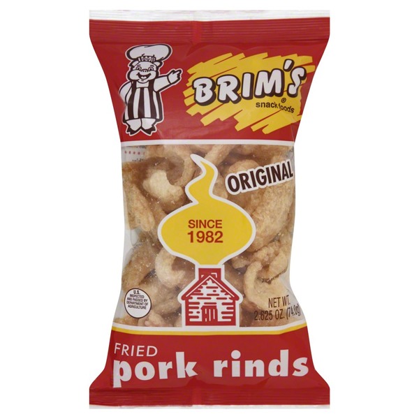 Brims Pork Rinds, Fried, Original (2.62 oz) Instacart