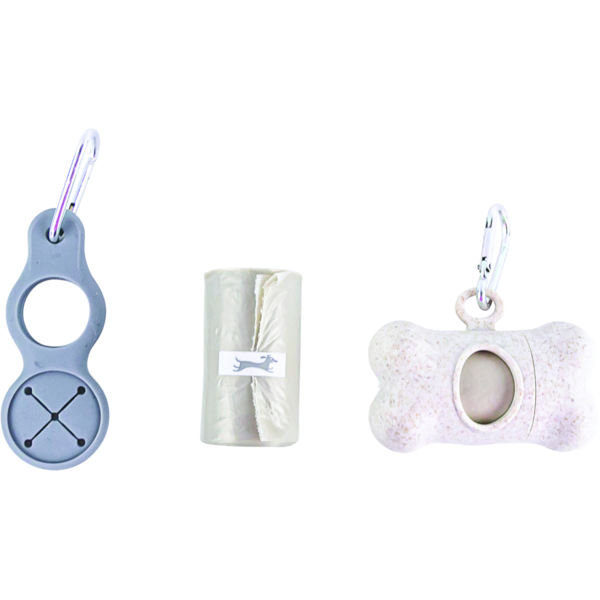 Play On Waste Bag With Dispenser, Holder & Rolls - Tan