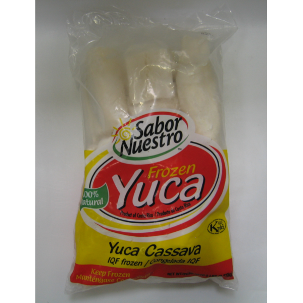 Frozen Sabor Nuestro - Yuca Cassava (Cut Peeled Yuca) - 5 lbs