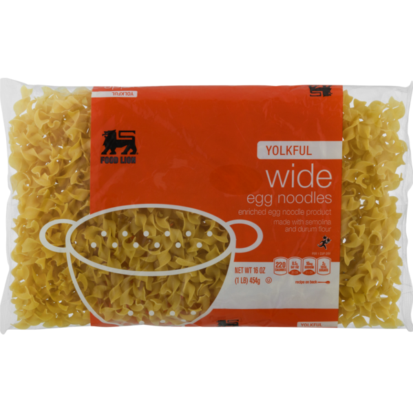 Food Lion Egg Noodles, Yolkful, Wide, Bag (16 oz) Instacart
