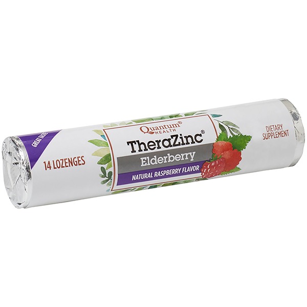 Quantum Health TheraZinc Elderberry Immune Support Lozenges 14 ct