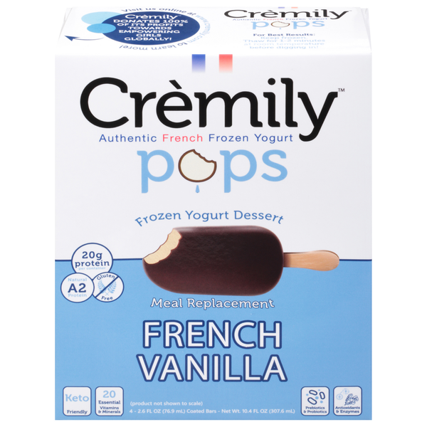 Cremily Frozen Yogurt Dessert, French Vanilla Same-Day Delivery