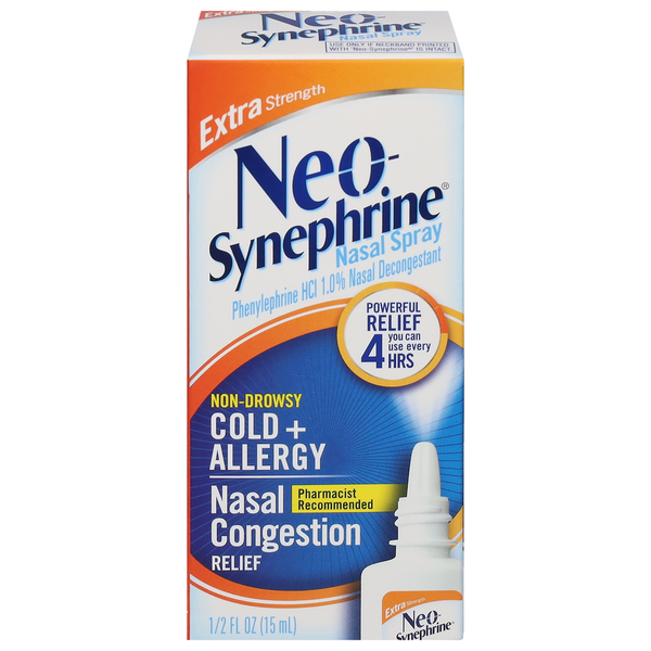 Neo-Synephrine Nasal Spray, Extra Strength, Non-Drowsy, Cold +