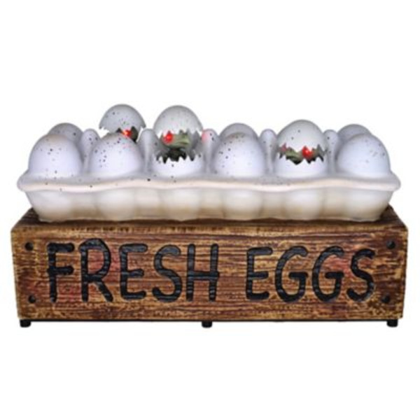 Red Shed 14 in. LED Deviled Eggs Halloween Animatronic With Sound