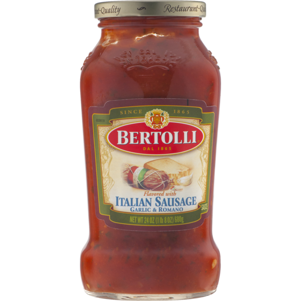 Bertolli Italian Sausage Garlic & Romano Sauce (24 oz) from Walmart