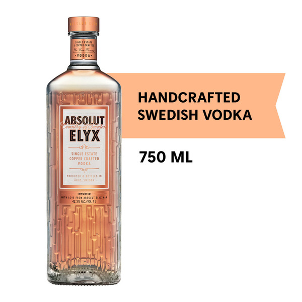 Absolut Elyx Handcrafted Vodka Same-Day Delivery | Binny's