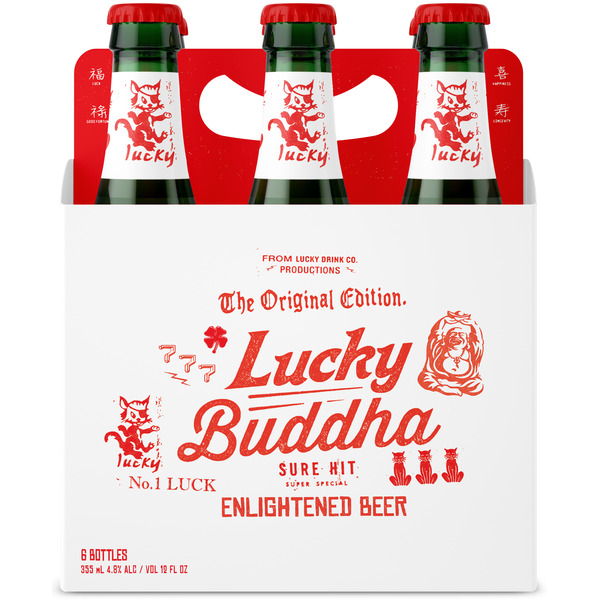 Lucky Buddha Enlightened Beer Same-Day Delivery | Binny's Beverage