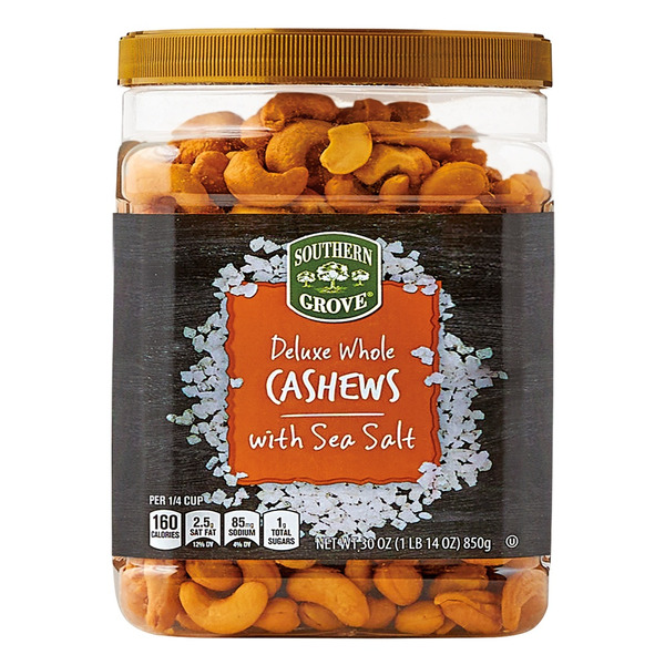 Southern Grove Deluxe Whole Cashews with Salt