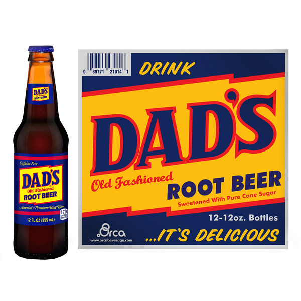 Dad's Old Fashioned Root Beer, 12 oz, 12 count