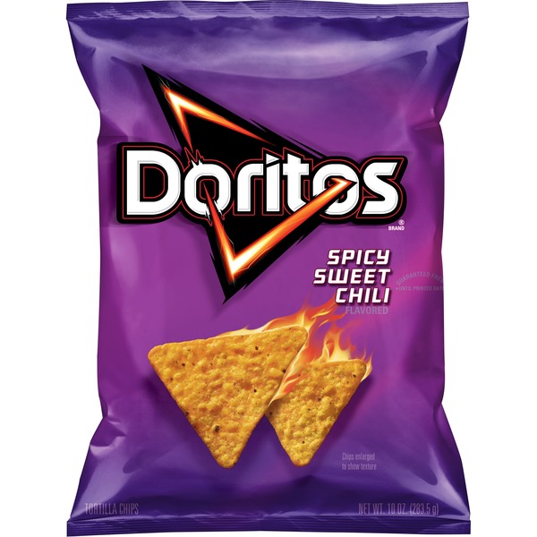 doritos dortios spicy sweet chili tortilla chips from super king