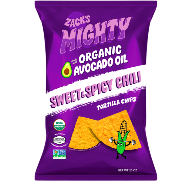 Zack's Mighty Sweet & Spicy Chili Tortilla Chips, 20 oz Same-Day