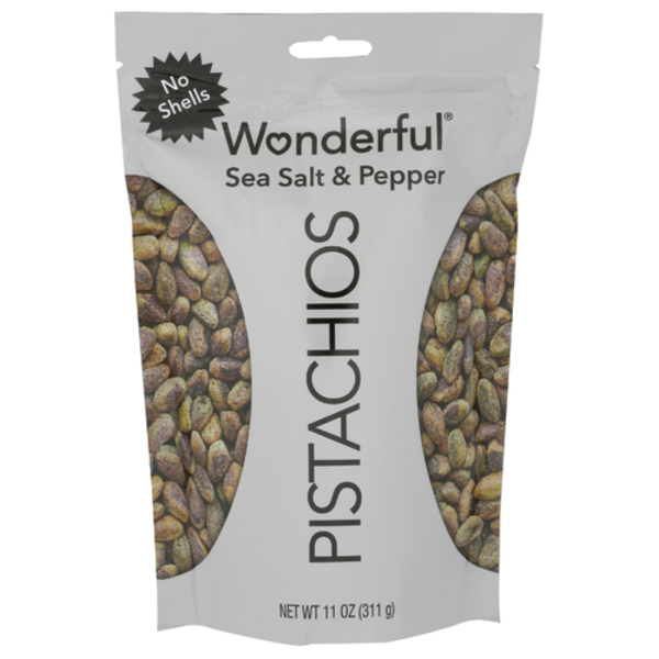 Wonderful Sea Salt & Pepper Pistachios No Shells
