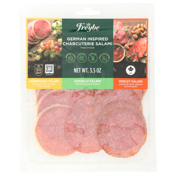 Freybe Salami Parmesano Cervelat Medley Trio