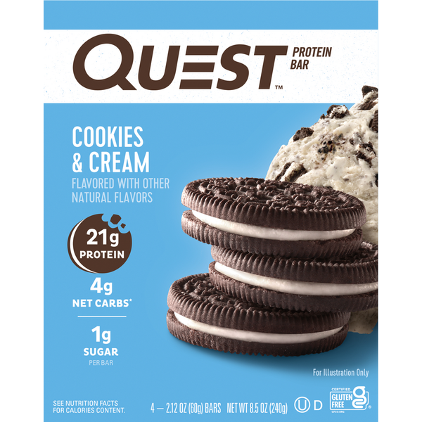 Quest Protein Bar, Cookies & Cream Flavor Same-Day Delivery or