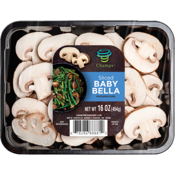 Champs Sliced Baby Bella Mushrooms