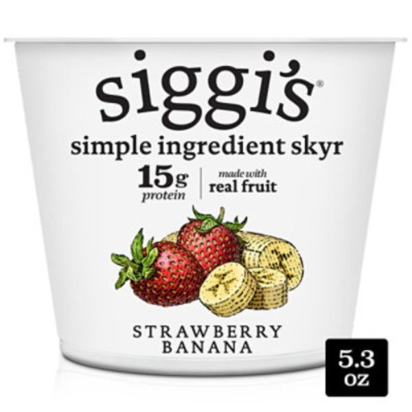 Siggi's siggi’s Icelandic Skyr Lowfat Yogurt, Strawberry Banana, 5.3 oz., Single Serve Cup