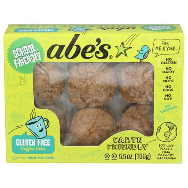 Abes Mini Coffee Cake Muffins 6 Pack