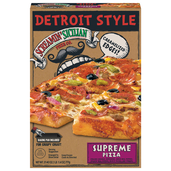 Screamin' Sicilian Pizza, Detroit Style, Supreme Same-Day Delivery