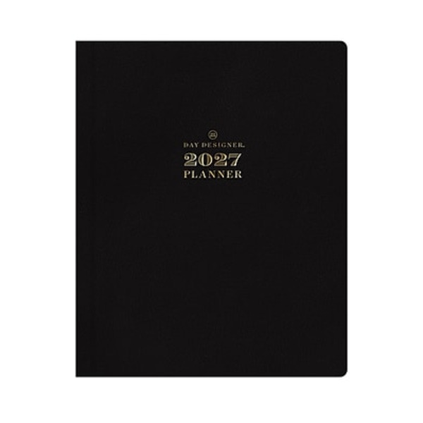 Blue Sky Day Designer 2027 Weekly & Monthly Planner, 8 x 10 - Black