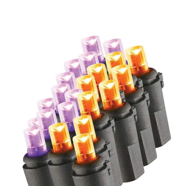 Home Accents Holiday 100 Purple To Orange Concave Led Lights