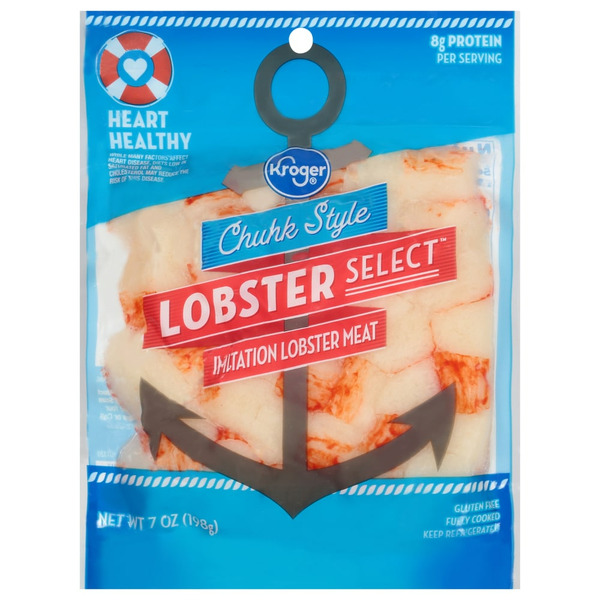 Kroger Imitation Lobster Meat, Chunk Style