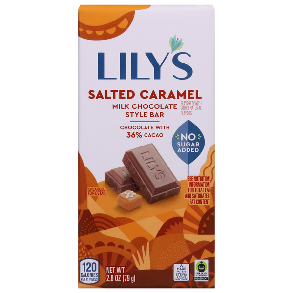 Lily's Milk Chocolate Style Salted Caramel Bar Same-Day Delivery