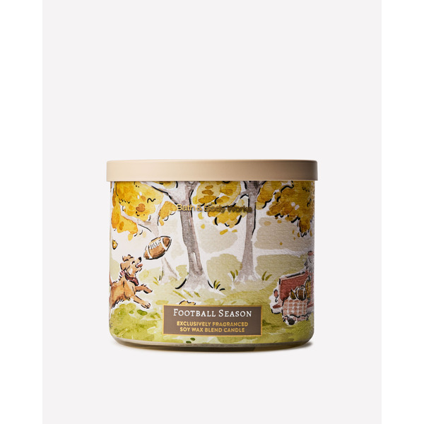 Football Season 3-Wick Candle