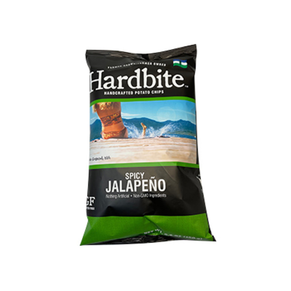 Hardbite Chips, Potato, Handcrafted, Spicy Jalapeno