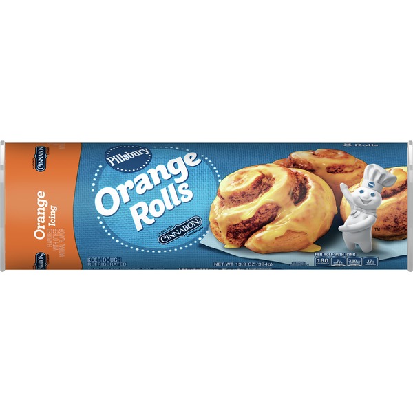 Pillsbury Orange Rolls, Orange Icing (8 each) Instacart