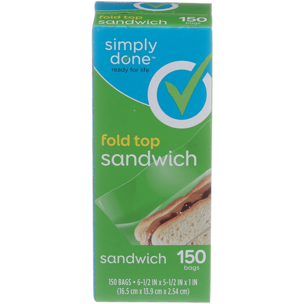 Simply Done Fold Top Sandwich Bags Same-Day Delivery or Pickup