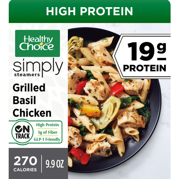 Healthy Choice Simply Steamers Grilled Basil Chicken, Frozen Meal
