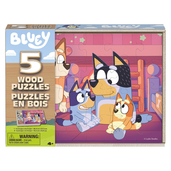 Spin Master 5pc Wooden Puzzle, Bluey Same-Day Delivery or Pickup