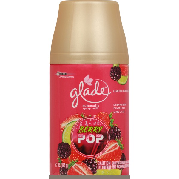 Glade Spray Refill, Automatic, Berry Pop (6.2 oz) Instacart