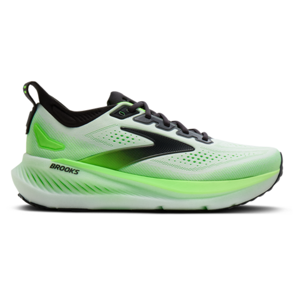 Brooks Men's Glycerin 23 Running Shoes, Size 10, Medium/D Width - White/Phantom/Green Gecko