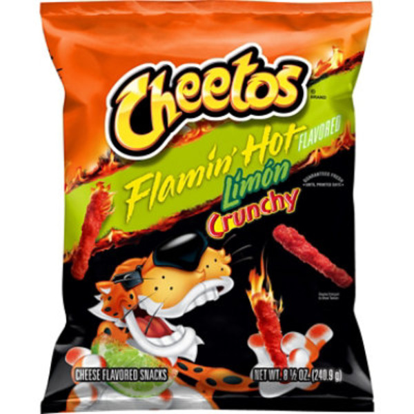 Cheetos Chips & Pretzels Crunchy Hot Limon Chips