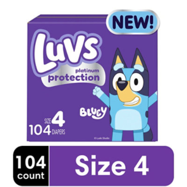 Luvs Platinum Protection Baby Diapers, Size 4