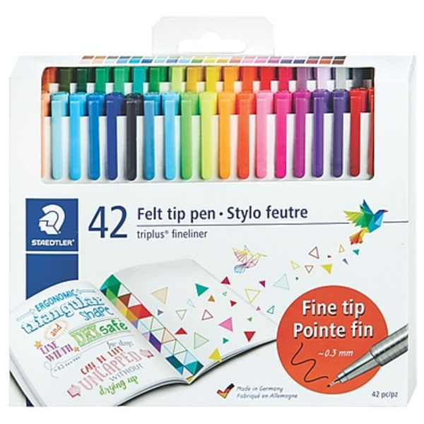 STAEDTLER 33436JBLU Assorted Colors Triplus Fineliner Marker