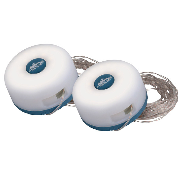 Cascade Mountain Tech Rechargeable Camping String Lights, 2-pack
