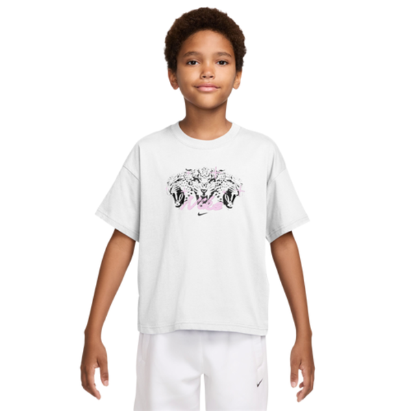 Nike Boxy Leopard T-Shirt, XL - White/Black