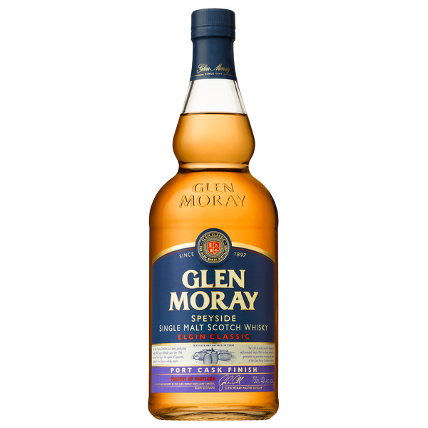 Glen Moray Port Cask Finished Single Malt Scotch Whisky, 750ml, 80