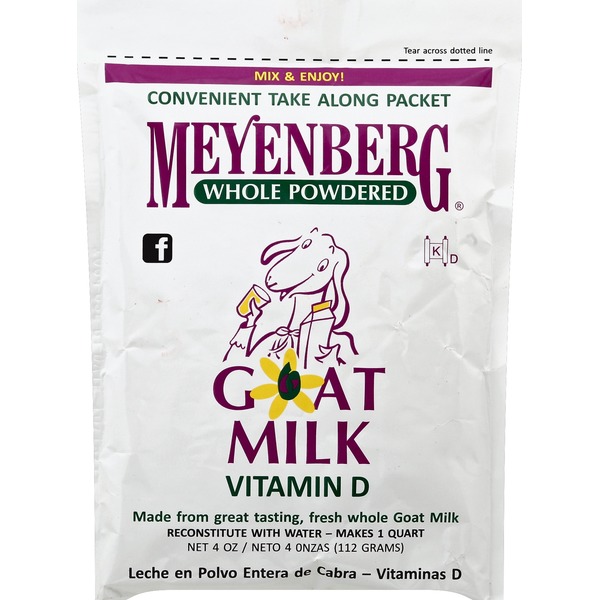 Meyenberg Goat Milk, Vitamin D, Powdered, Whole (4 oz) Instacart