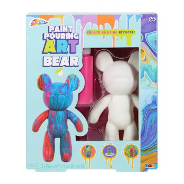 Grafix Paint Pouring Art Bear Set