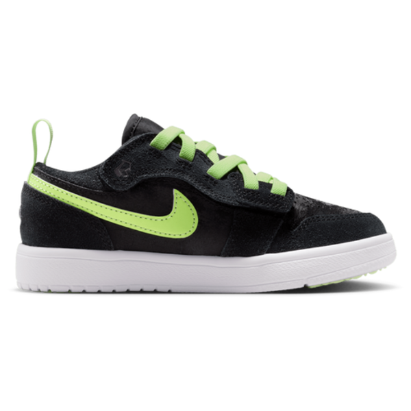 Jordan Boys' 1 Low Alt SS Preschool Basketball Shoes, Size 1 - Black/Barely Volt