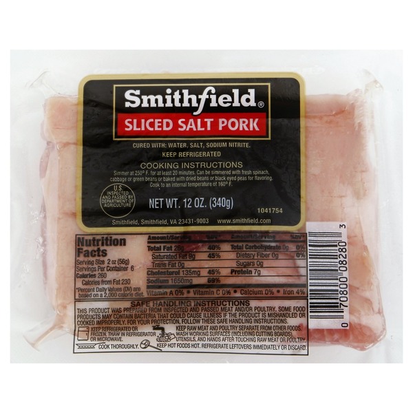 Smithfield Pork, Salt, Sliced (12 oz) from Walmart Instacart