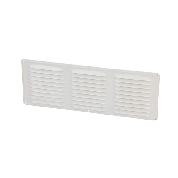 Air Vent 16 In. X 6 In. Rectangular White Aluminum Soffit Vent Screen Included