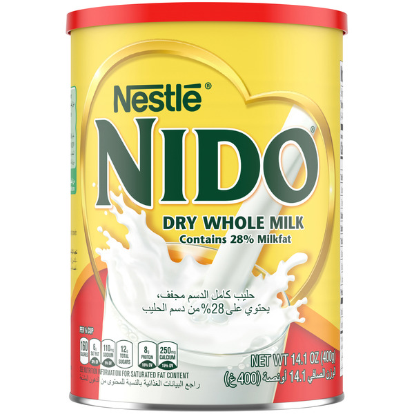 Nido Fortificada Powdered Drink Mix, Dry Whole Milk Powder, 56.4 oz