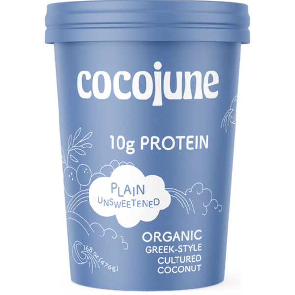 Cocojune Organic Plain Unsweetened Greek-Style Cultured Coconut Yogurt