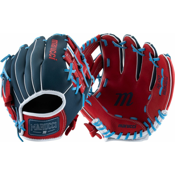 Marucci Youth S Type Swift Right Hand Throw Series Gloves - Camel & Blue