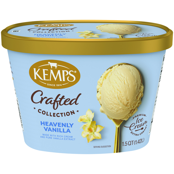 Kemps Simply Crafted Premium Ice Cream, Heavenly Vanilla Same-Day